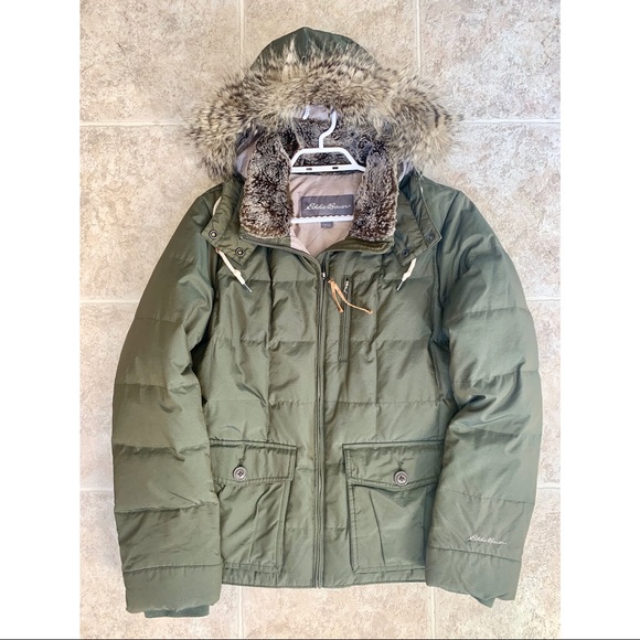 Eddie Bauer Jackets & Blazers - Eddie Bauer Yukon Green Down Jacket Large